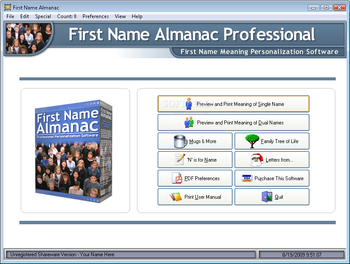 First Name Almanac Professional screenshot