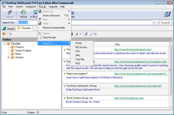 FirstStop WebSearch Standard Edition screenshot 4