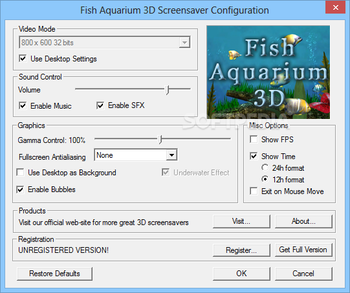 Fish Aquarium 3D Screensaver screenshot 2