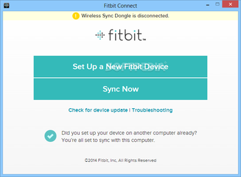 Fitbit Connect screenshot