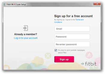 Fitbit Wi-Fi Scale Setup screenshot 2