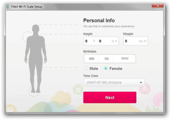 Fitbit Wi-Fi Scale Setup screenshot 3