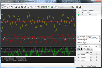 Fityk screenshot