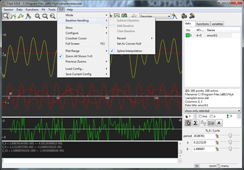 Fityk screenshot 7