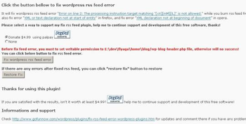 Fix RSS Feed Plugin screenshot