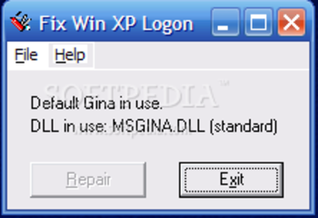 Fix Win XP Logon screenshot