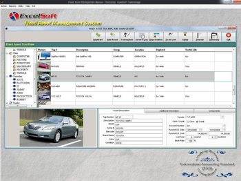 Fixed Asset Management screenshot