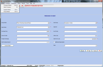 Fixed Asset Register screenshot 6