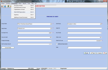 Fixed Asset Register screenshot 8