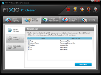 Fixio PC Cleaner 2010 screenshot 2