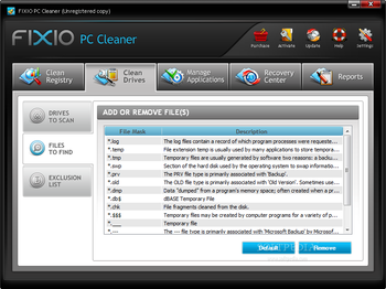 Fixio PC Cleaner 2010 screenshot 3
