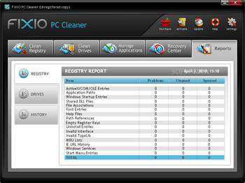 Fixio PC Cleaner 2010 screenshot 8