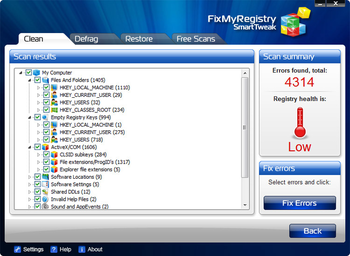 FixMyRegistry screenshot