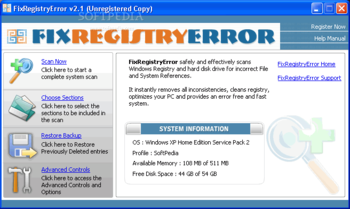 FixRegistryError screenshot