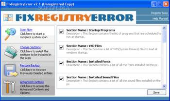 FixRegistryError screenshot 2