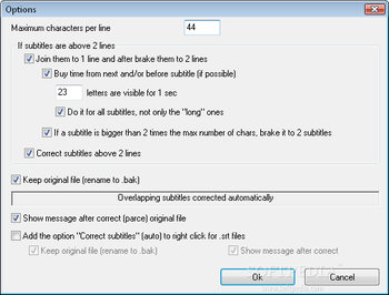 FixSrtLines screenshot 2