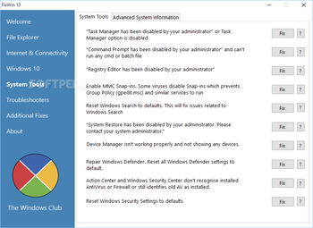 FixWin for Windows 10 screenshot 5