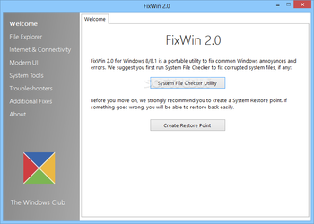 FixWin screenshot