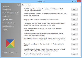 FixWin screenshot 5