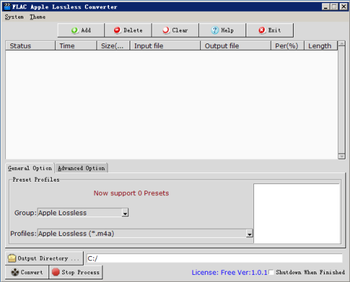 FLAC Apple Lossless Converter screenshot
