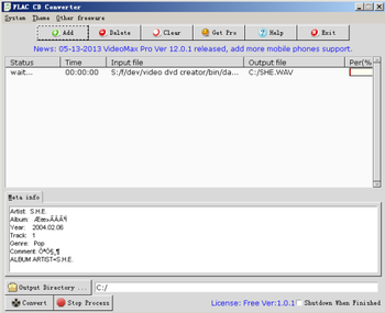 FLAC CD Converter screenshot