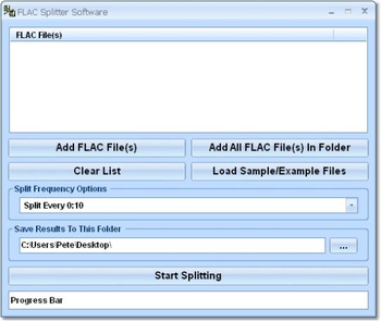 FLAC Splitter Software screenshot