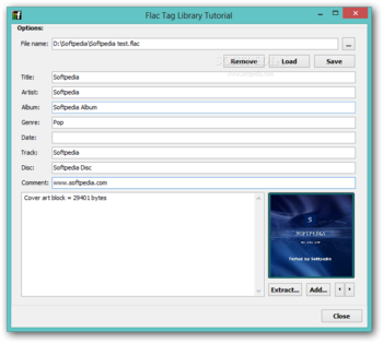 Flac Tag Library screenshot