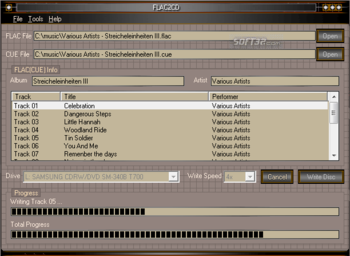 FLAC2CD screenshot 3