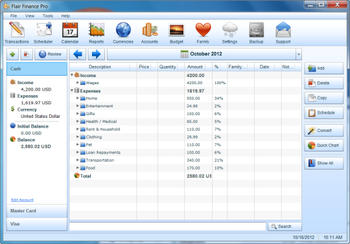 Flair Finance Pro screenshot