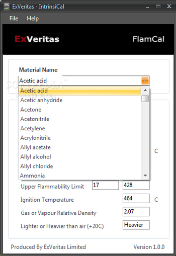 FlamCal screenshot