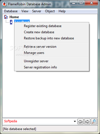 FlameRobin screenshot 2