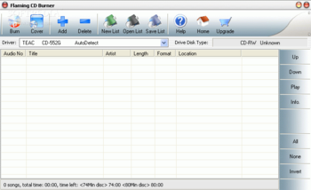 Flaming CD Burner/Cover Designer pro screenshot
