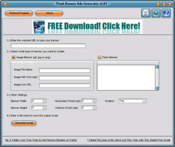 Flash Banner Ads Generator screenshot
