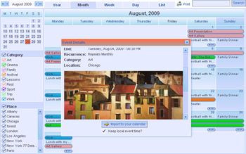 Flash Calendar Pro screenshot