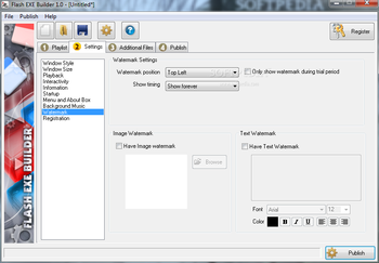 Flash EXE Builder screenshot 11