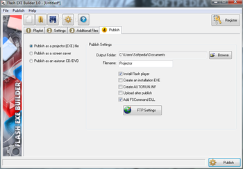 Flash EXE Builder screenshot 13