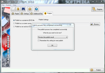 Flash EXE Builder screenshot 14