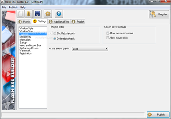 Flash EXE Builder screenshot 5