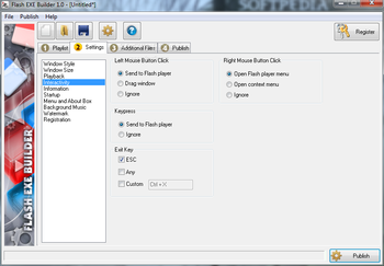 Flash EXE Builder screenshot 6