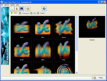 Flash Fluid Effect screenshot