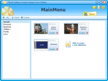 Flash Gallery Creator screenshot