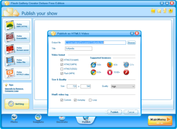 Flash Gallery Creator screenshot 8