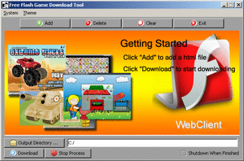 Flash Game Download Tool screenshot
