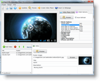 Flash HTML5 Web Video Player screenshot