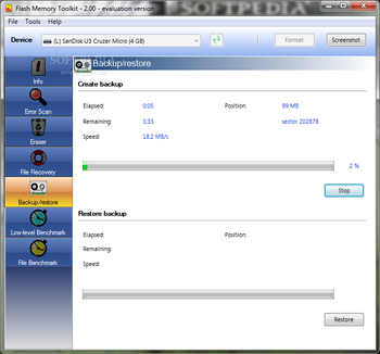 Flash Memory Toolkit screenshot 5