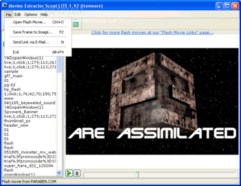 Flash Movie Extractor Scout LITE screenshot 2