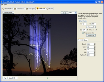 Flash Particle Studio screenshot