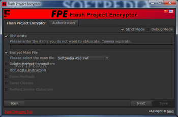 Flash Project Encrypter screenshot 2