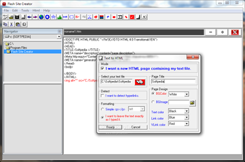 Flash Site Creator screenshot 6