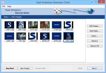 Flash Slideshow Generator screenshot